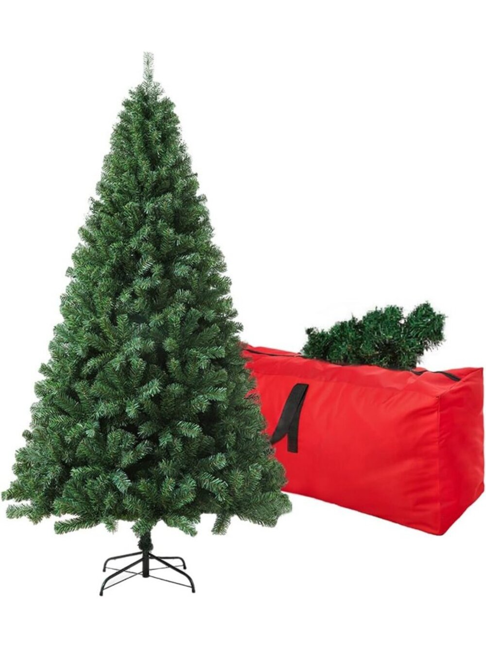 5ft Green Artificial Christmas Tree - Small Fake Xmas Tree for Holiday Decor